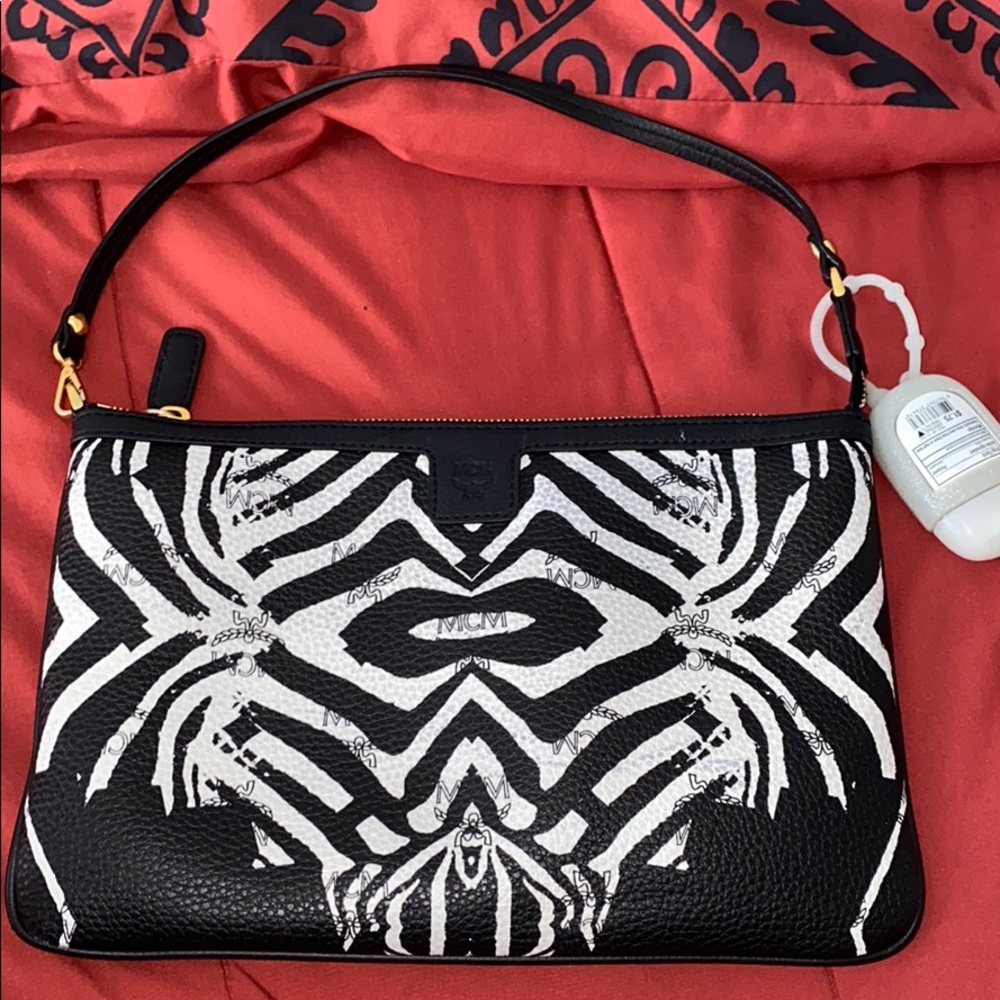 MCM zebra pouchette